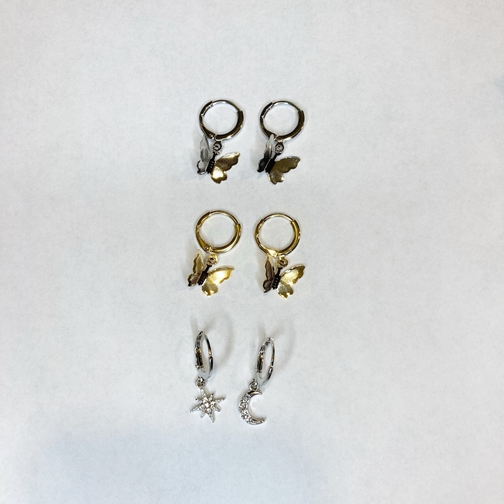 Huggie Charm Earrings
